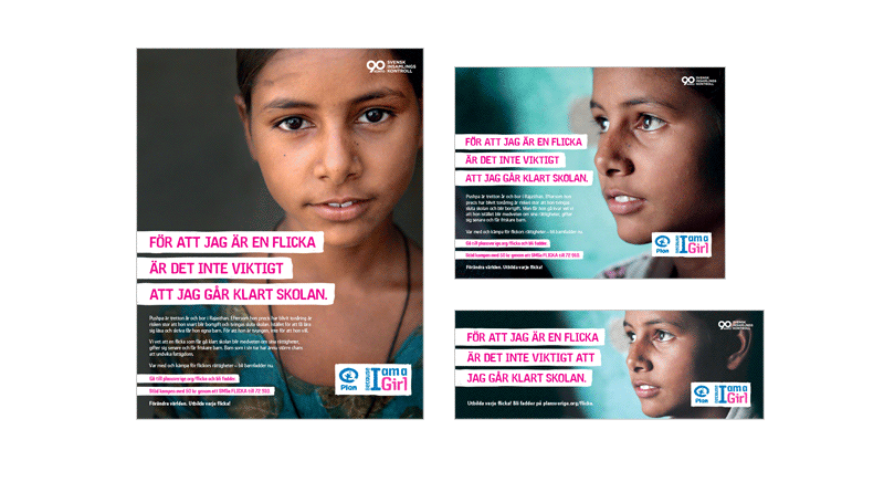 Plan Flickakampanj annonser